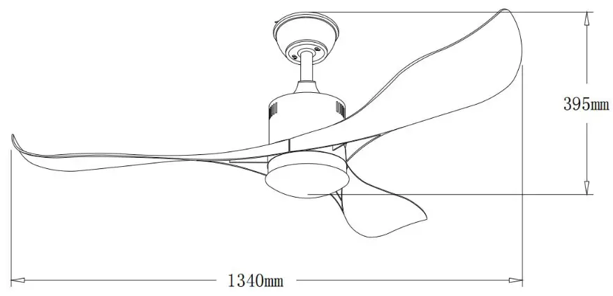 QAZQA 102718 Modern Ceiling Fan - overview