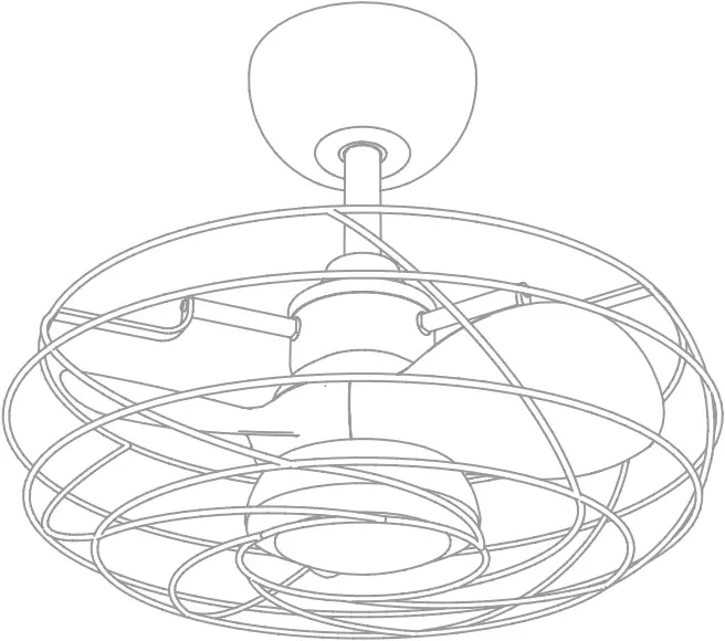 IHOMEadore A559401CB110V 8.7 Inch Bronze LED Indoor Ceiling Fan 1