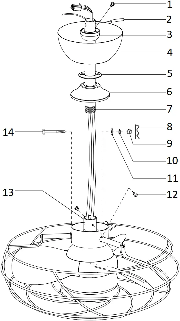 IHOMEadore A559401CB110V 8.7 Inch Bronze LED Indoor Ceiling Fan - a4