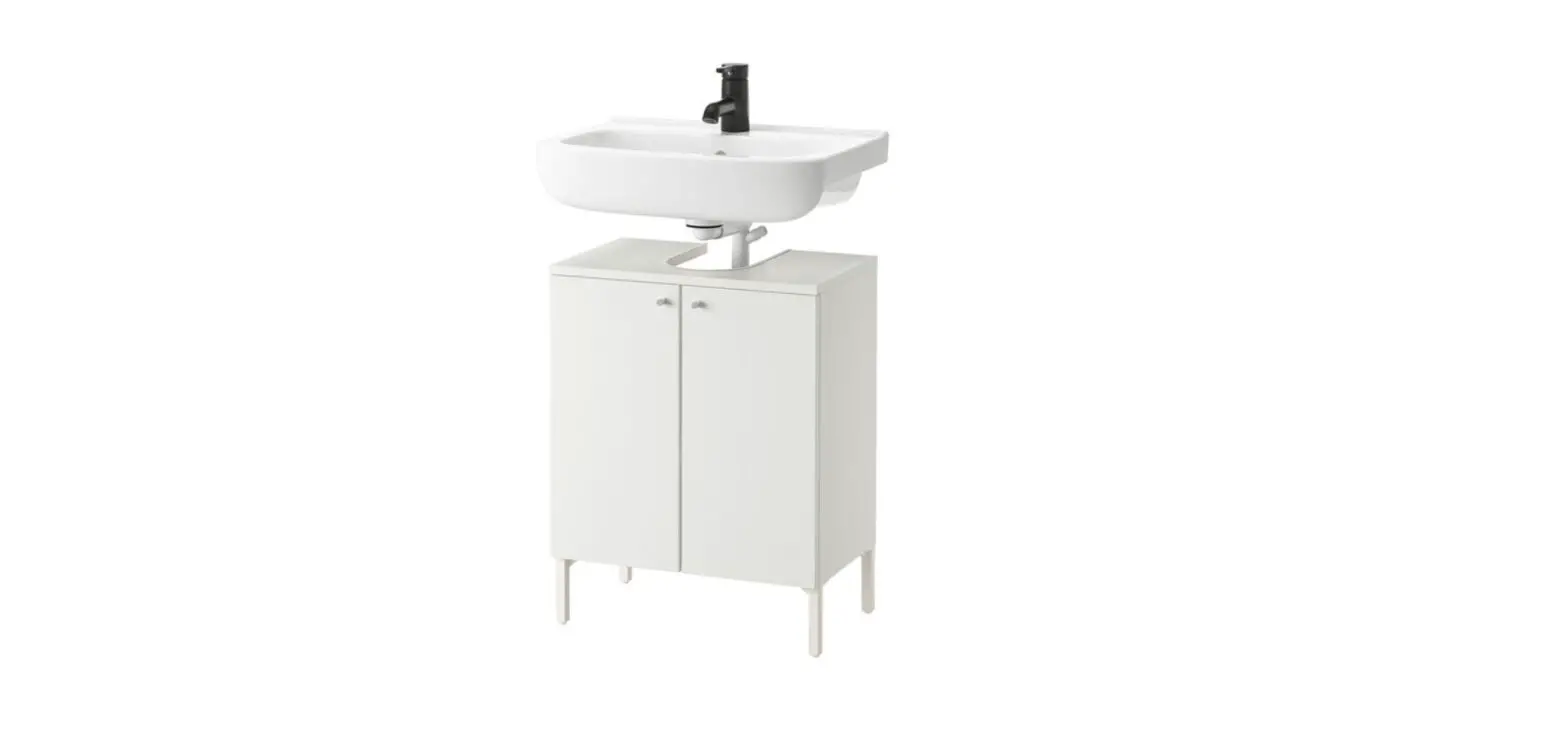 Ikea Nysjön Wash-basin Base Cabinet W 2 Doors Instruction Manual