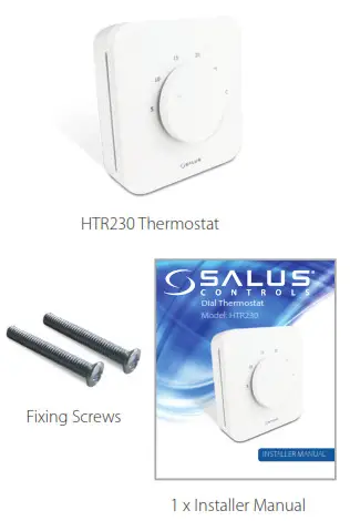 SALUS HTR230 Dial Thermostat - Thermostat