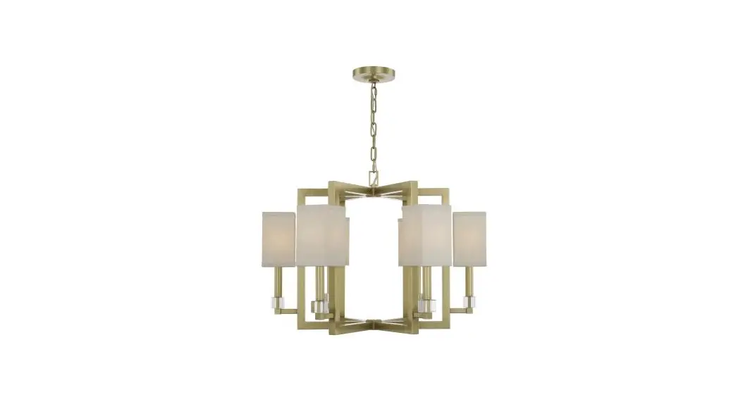Crystorama 8886-pn Six Light Chandelier Instruction Manual