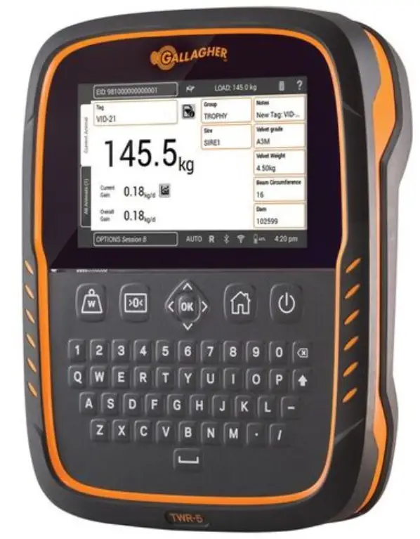 GALLAGHER TWR-5 Touch Screen Weigh Scale and Data Collector