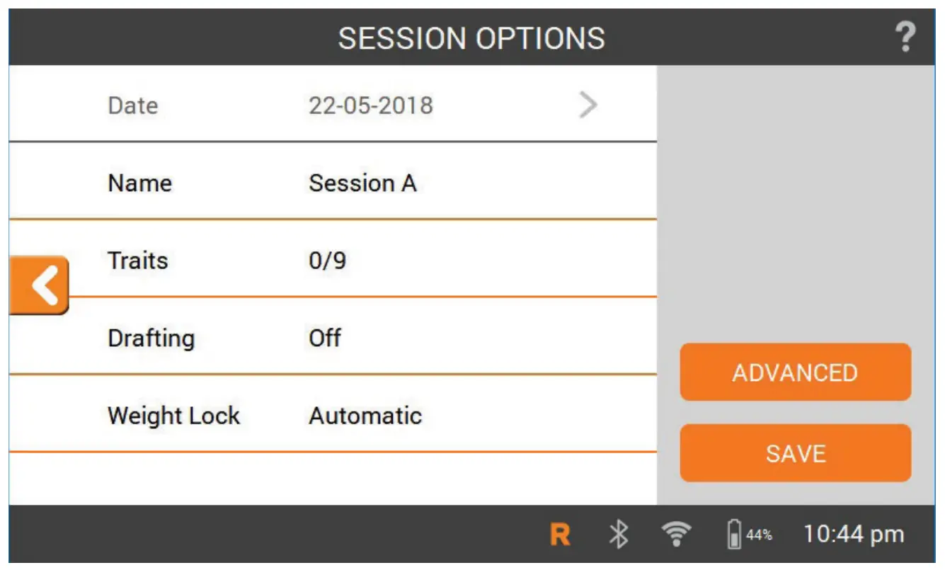 Session Options