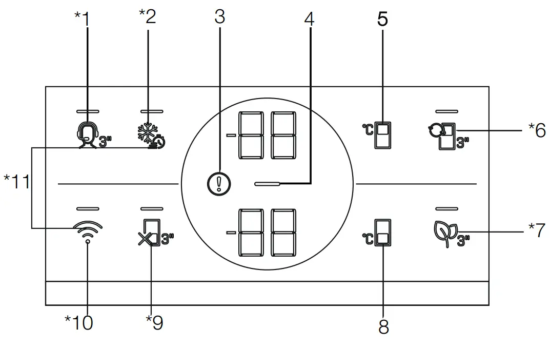 beko 978557EI Refrigerator - panel