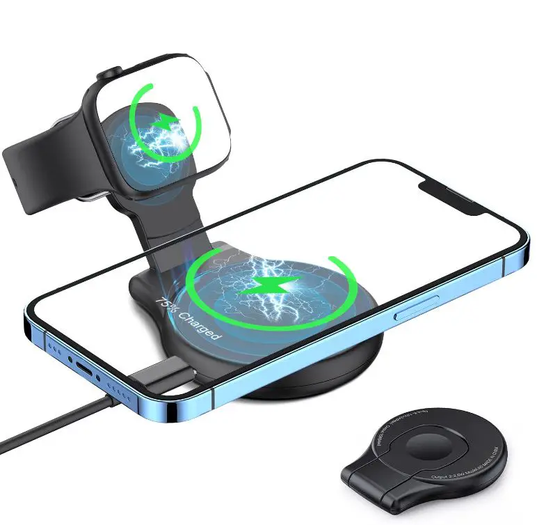 Chargers A9 Mag Leap Duo 3 In 1 Magnetic Wireless Charging Stand User Manual-product