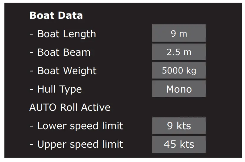ZiPWAKE 2012311 Dynamic Trim Control System - Boat Data