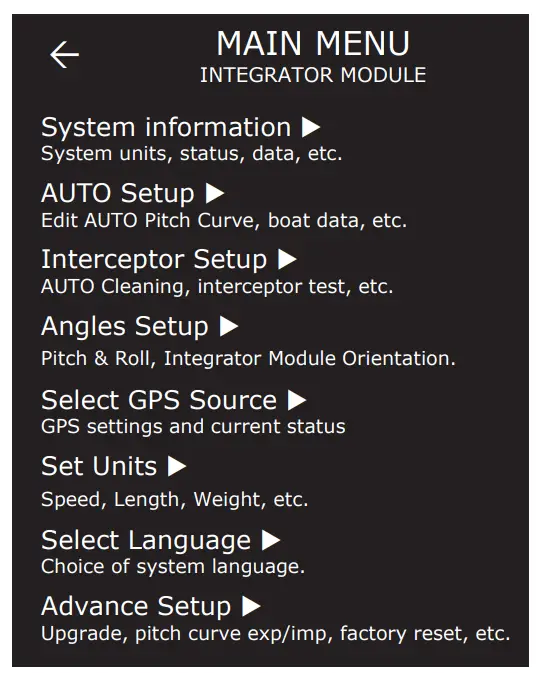 ZiPWAKE 2012311 Dynamic Trim Control System - CONTROL CURVE