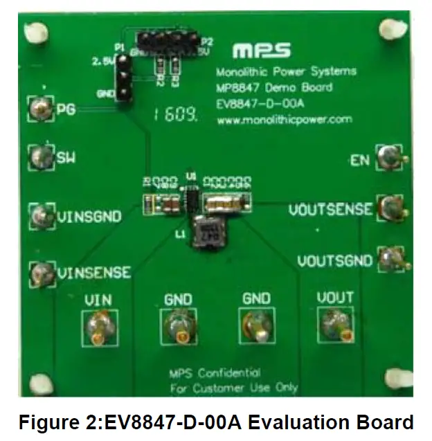 MPS EVKT-8847 MP8847 Evaluation Kit 2