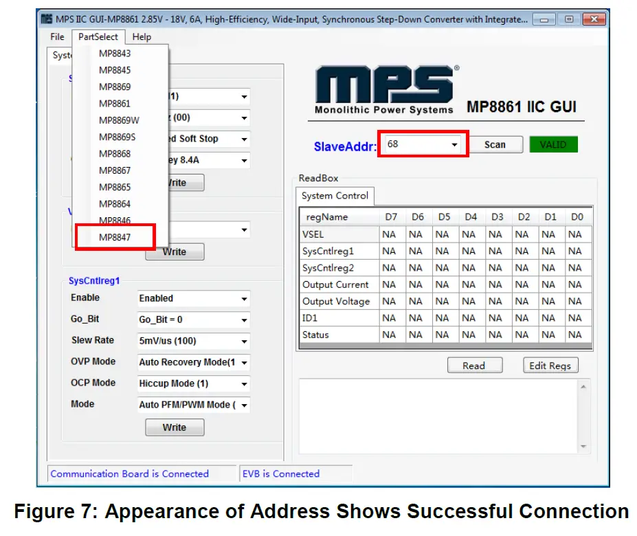 MPS EVKT-8847 MP8847 Evaluation Kit 7