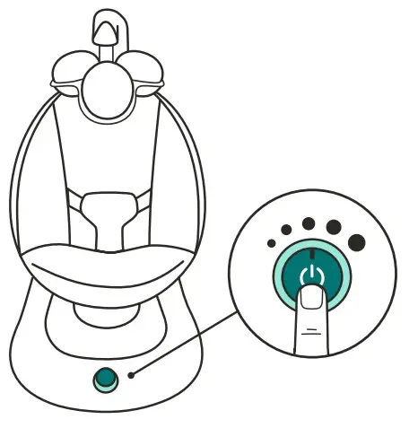 4moms 1048 Baby Rocker - Bouton On