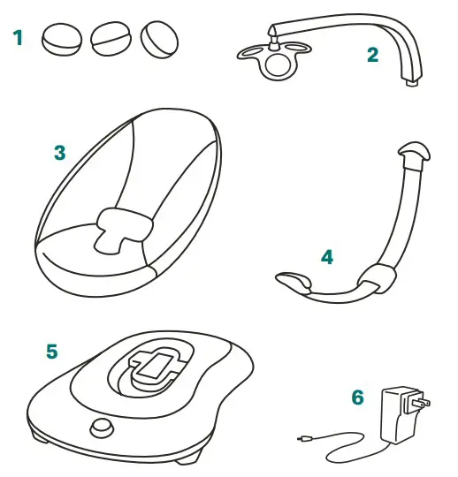 4moms 1048 Baby Rocker - PARTS