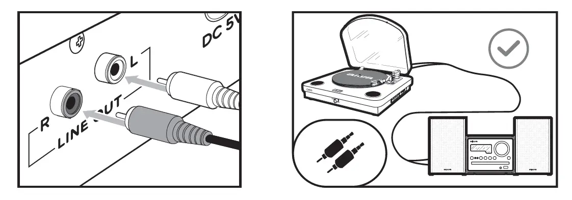 aiwa GBTUR-120MKII All In One Stereo Turntable 14