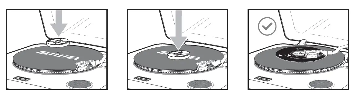 aiwa GBTUR-120MKII All In One Stereo Turntable 7