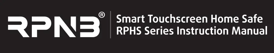 RPN3 RPHS Series Smart Touchscreen Home Safe Instruction Manual