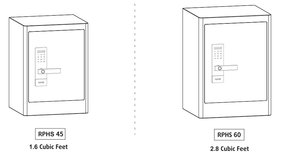 RPN3 RPHS Series Smart Touchscreen Home Safe - RPHS Series