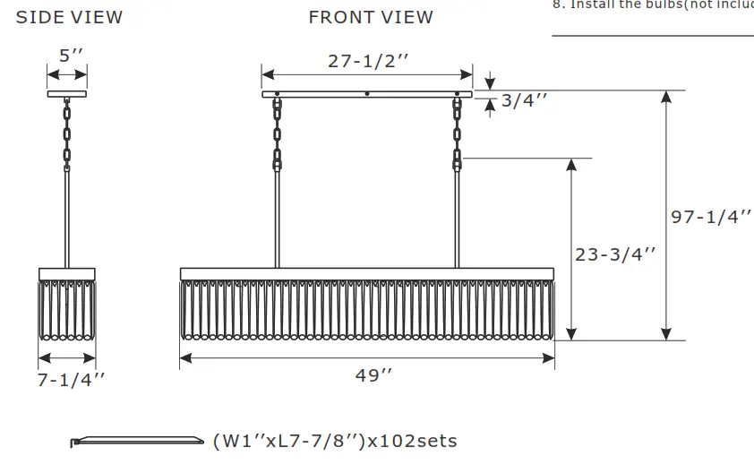 CRYSTORAMA EMO-5407-MG Emory 6-Light Modern Gold Chandelier - Daimantion