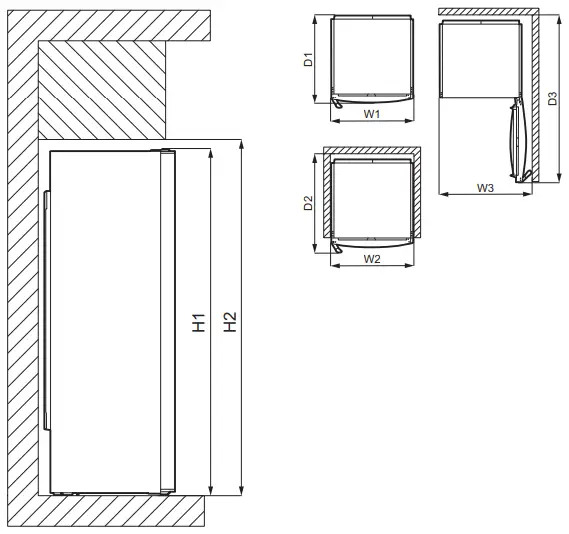 AEG-RKB439F1DW-Refrigerator-fig-1