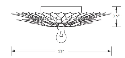 CRYSTORAMA-500-SA-CEILING-Broche-One-Light-Ceiling-Mount-FIG-1
