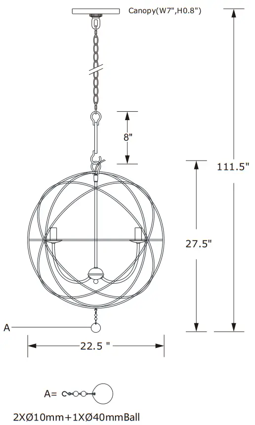 CRYSTORAMA 9226 BK Solaris Six Light Chandelier - Figure 1