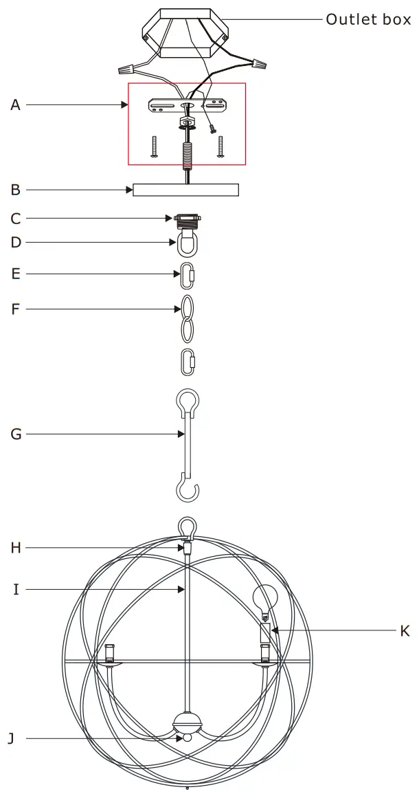 CRYSTORAMA 9226 BK Solaris Six Light Chandelier - Figure 2