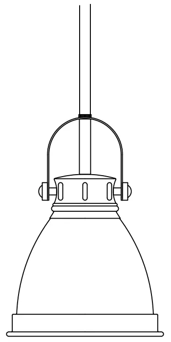 ACROMA 8101SNAZ 1-Light Cylinder Modern Pendant