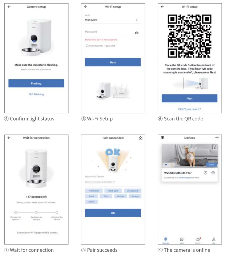 wansview P1 Automatic Pet Feeder - connect1