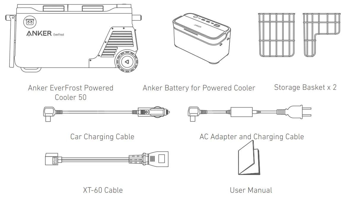 ANKER A17A2 EverFrost Powered Cooler 50 - Box