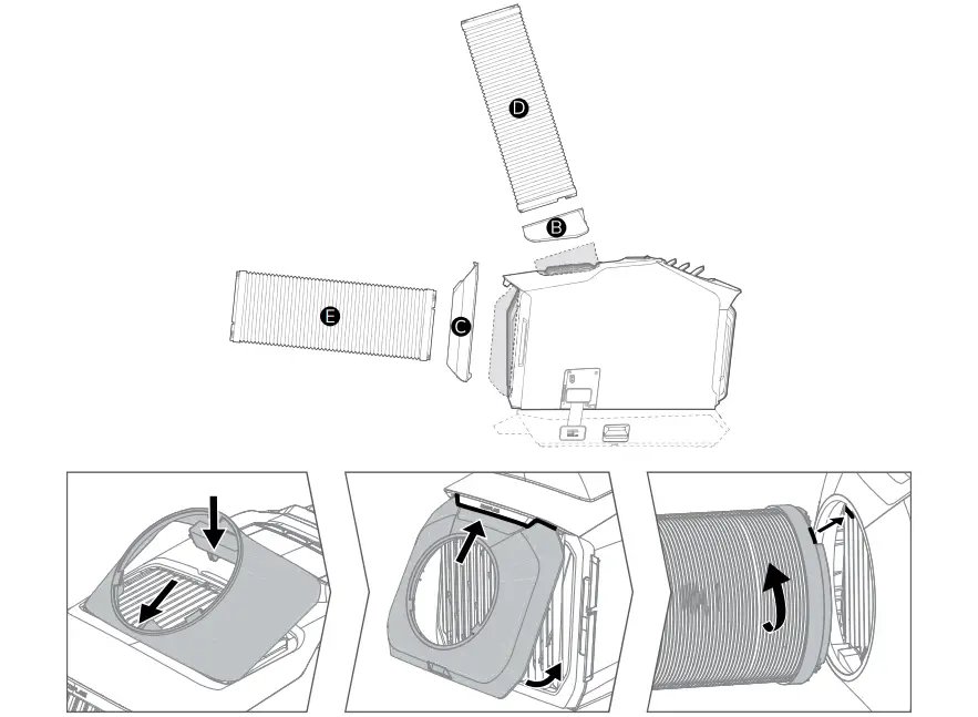 ECOFLOW EFKT210 Wave 2 Portable Air Conditioner - indor