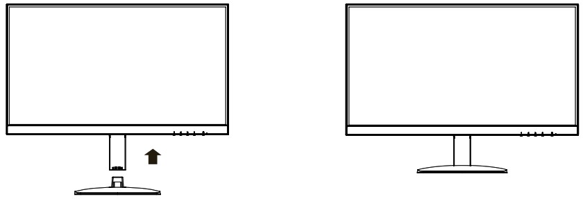 HYUNDAI HT24FOMBK01 24FOM Series Monitor - Stand Assembly Instruction 1