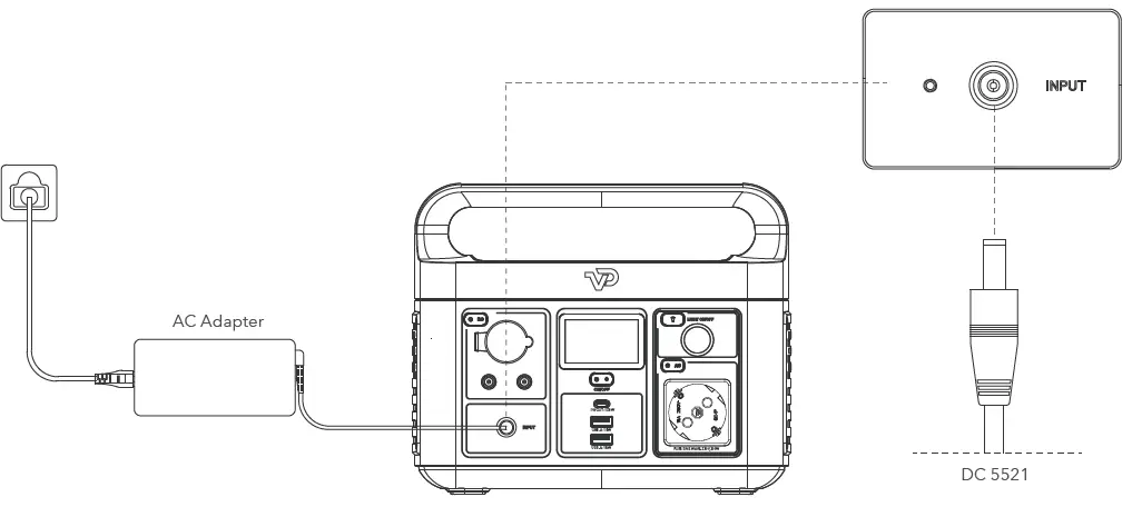 VIGORPOOL-LAKE-300-VP11-Portable-Power-Station-fig-5