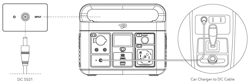VIGORPOOL-LAKE-300-VP11-Portable-Power-Station-fig-7