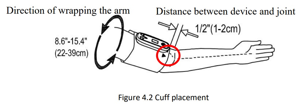 CREATIVE PC-100 Spot Check Monitor - Cuff placement
