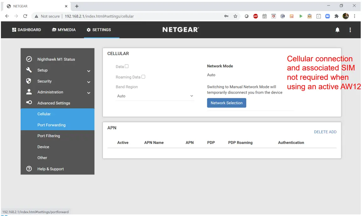 Netgear Nighthawk M1 to AW12 Overview