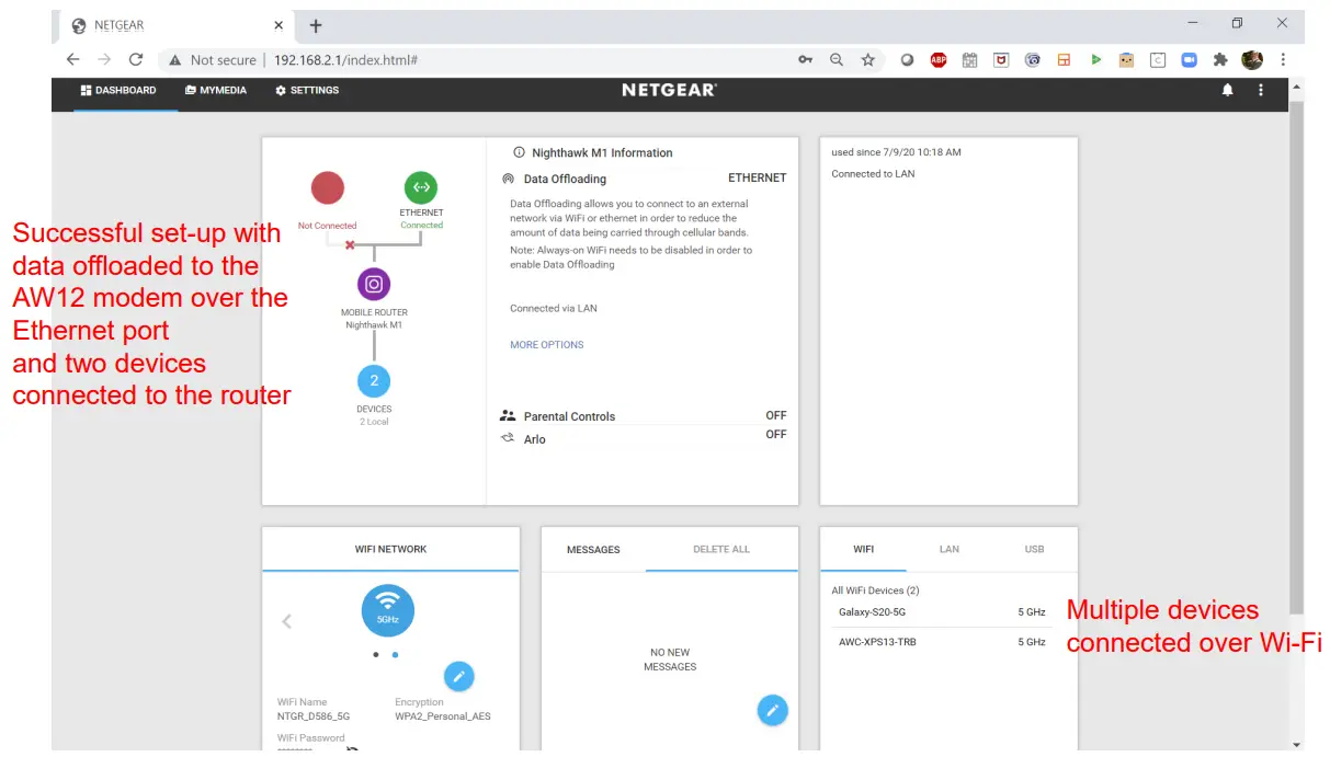Netgear Nighthawk M1 to AW12 Overview
