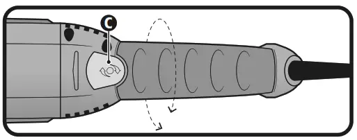TRUPER ESMA-9N2 3.1 HP Power 9 Inch Angle Grindert - Handle1