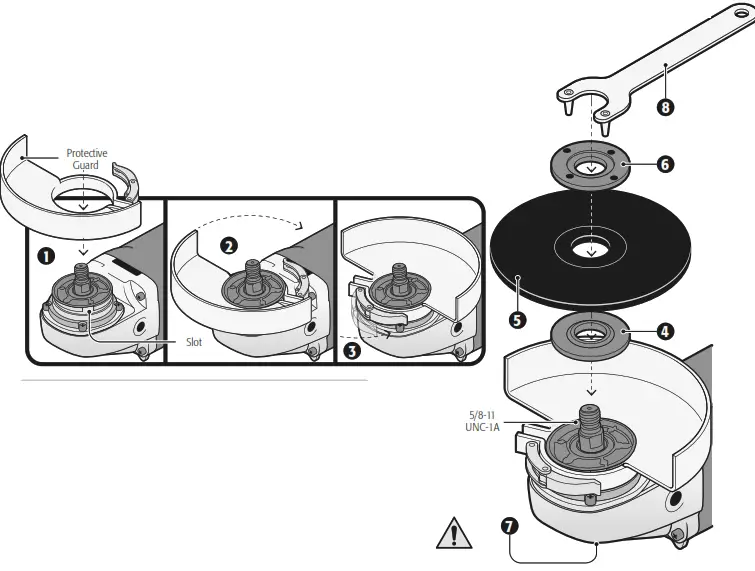 TRUPER ESMA-9N2 3.1 HP Power 9 Inch Angle Grindert - Parts1