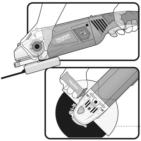 TRUPER ESMA-9N2 3.1 HP Power 9 Inch Angle Grindert - tool