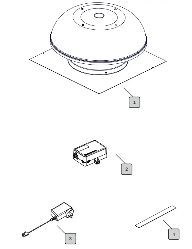 Bradford Ventilation Maestro BAL Smart Roof Vent - Parts 1