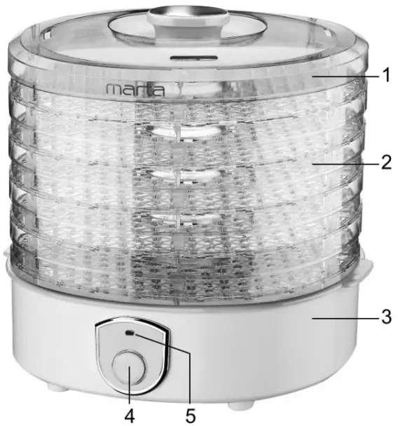 marta MT 1950 Electric Food Dryer - Fig