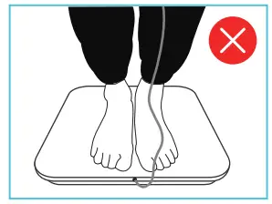 Yolanda CS10E Professional Body Composition Analyzer - Feet postur 2