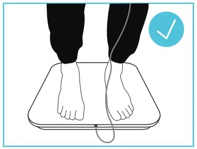 Yolanda CS10E Professional Body Composition Analyzer - Feet posture