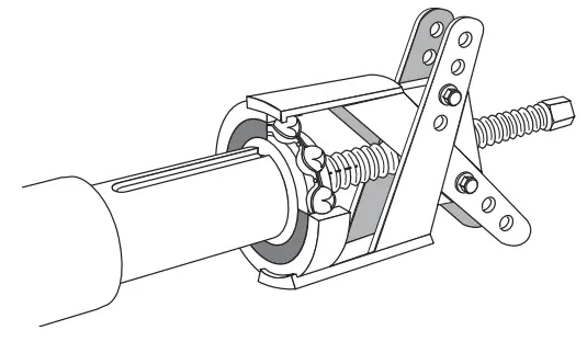 Replacing the DE bearing