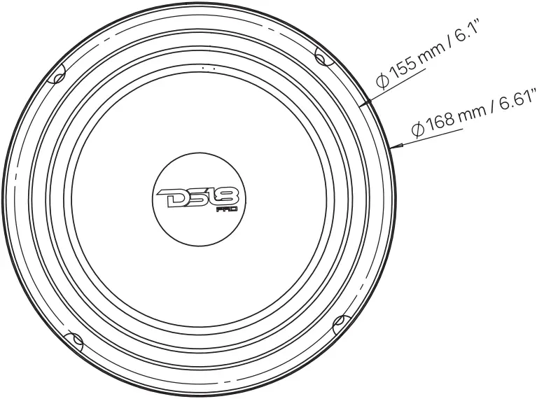 DS18 PRO-X6M Midrange Loudspeaker - a1