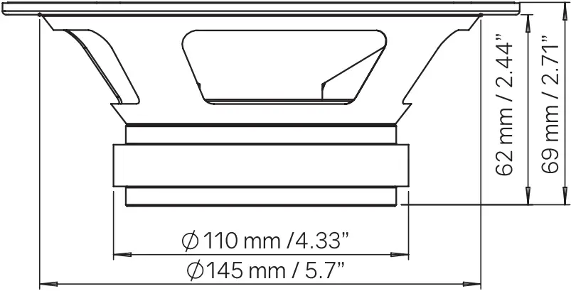 DS18 PRO-X6M Midrange Loudspeaker - a2