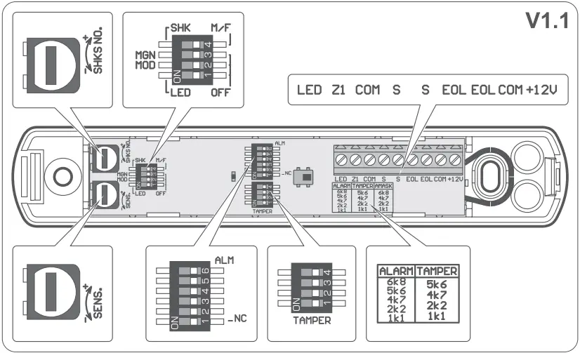 Satel XD-2L Multipurpose Wired Detector A 1