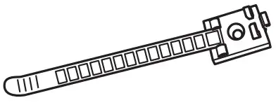 SHARP PN-HE751 74.5 Inch 4K Ultra HD LED LCD Display Monitor - Cable clamp