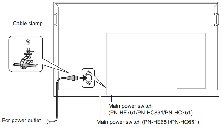 SHARP PN-HE751 74.5 Inch 4K Ultra HD LED LCD Display Monitor - mounting bracket 3