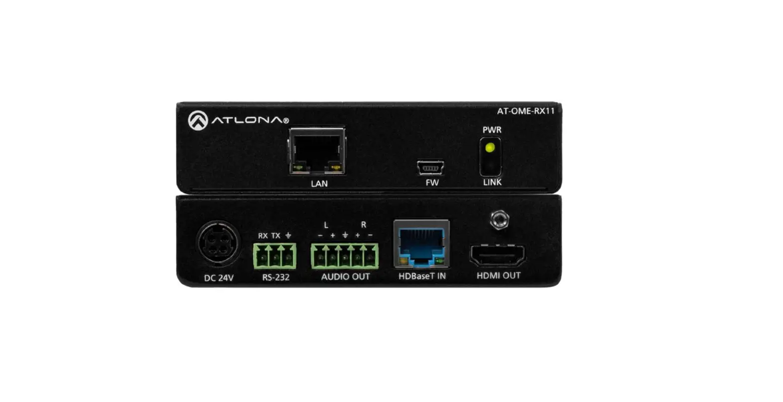Atlona At-ome-rx11 Hdbaset Receiver Installation Guide Atlona At-ome-rx11 Hdbaset Receiver Installation Guide