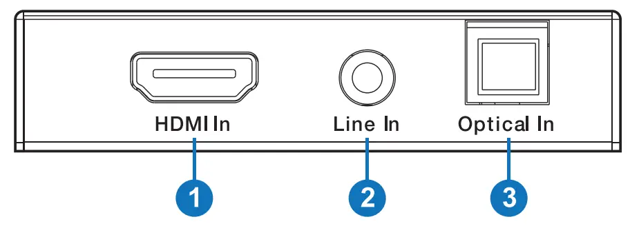 COVID AI-200 HDMI 18Gbps Audio Embedder with HDCP2.2 - Front panel